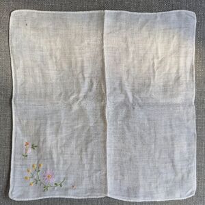 5 Hankies With Various Flower Embroidery